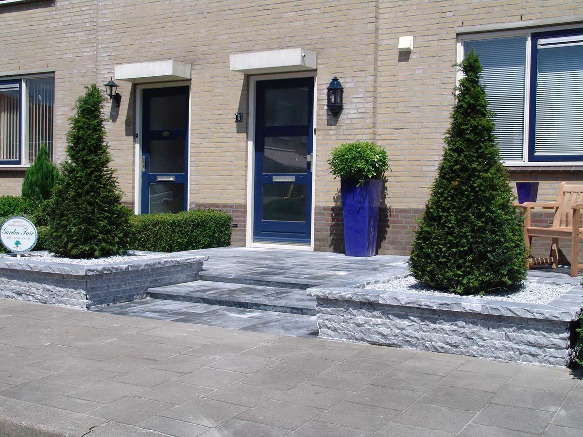 Indgangsparti med marmor fliser