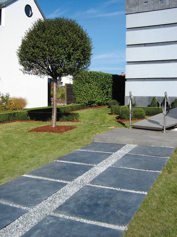 Sti med skifer fliser