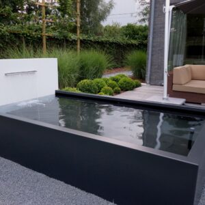 Vandbassin i aluminium